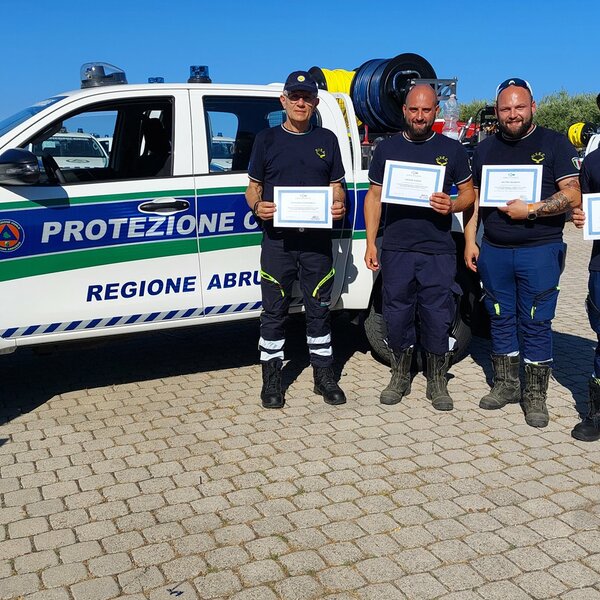 Formazione sui PICKUP AIB Protezione Civile Regione Abruzzo