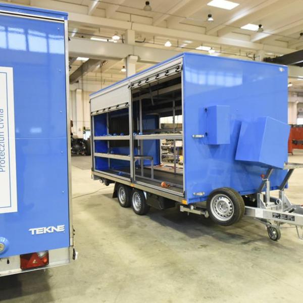 Tekne for the Swiss Civil Protection: trailers to carry emergency material