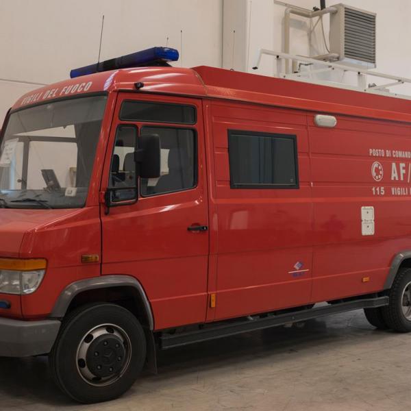 Fire Brigades vehicle ready to receive a technological upgrade