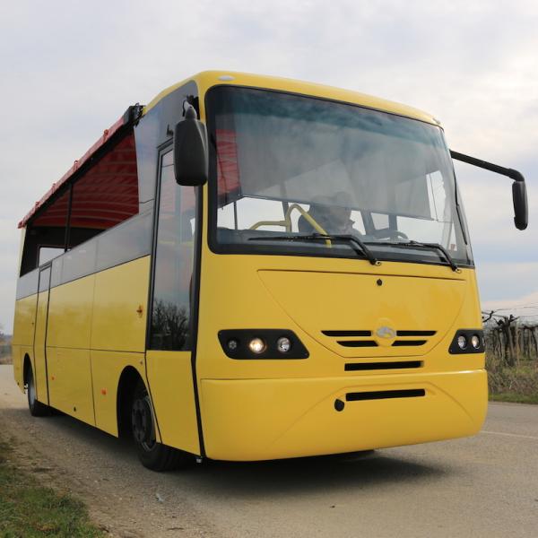 Yellow Open Bus