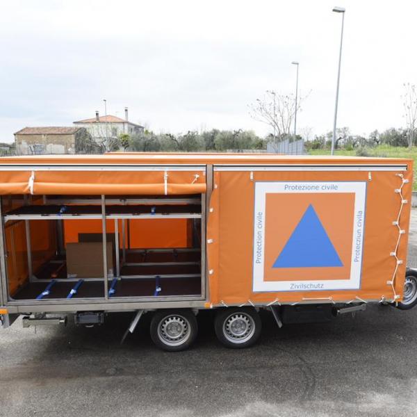 Tekne for the Swiss Civil Protection: trailers to carry emergency material